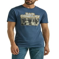 Wrangler® Men's Bad Company grafikus sáv póló, S-3XL méretű