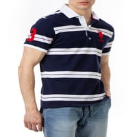 S. Polo Assn. Férfi Rugby Stripe Pique Polo ing