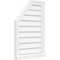 24 W 40 H fél nyolcszög felső bal felülete Mount PVC Gable Vent: Funkcionális, W 2 W 2 P Brickmould küszöbkeret