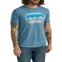 Wrangler® férfi grafikus logó póló rövid ujjú, S-3XL méretű