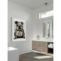 Marmont Hill Hug egy bulldog keretes festménynyomtatás