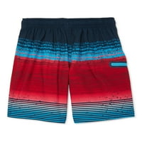 Wonder Nation Boys Graphic Swim Trunks, UPF 50+, Méret 4- és Husky