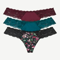 Joyspun női tanga bugyi, 3-csomag, Méret XS-3XL