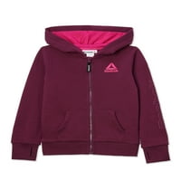 Reebok Girl's Relay Supersoft Zip Up kapucnis, Méret 4-18