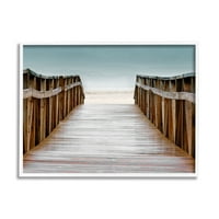 Stupell Industries Beach Boardwalk Wooden Waterfront Pier Ocean Coast, 11, Danita Delimont tervezése