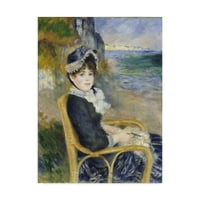 Védjegy Képzőművészet 'A Seashore' vászon művészete: Pierre Auguste Renoir