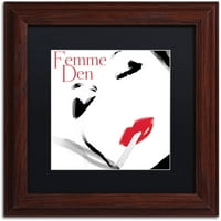 Védjegy Képzőművészet Femme den i Canvas Art by Color Bakery Black Matte, Wood Frame