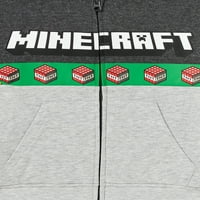 Minecraft Boys grafikus póló, dzseki és kocogók, 3 darabos szett, méretek 5-18