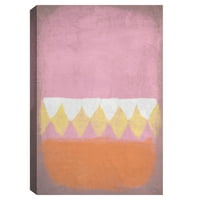 MACHASPIECE Művészeti Galéria Royale Pink Abstract Belle Maison Canvas Art Print 24 36