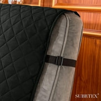 Subrte reverzibilis 1 darabos steppelt ülőhellyel ellátott szék borítója, csúszkák, fekete