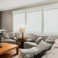 Chicology Fau Wood Blinds ablakárnyalatok ablakkezelések fehér, 30 W 60 H