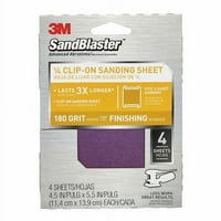 SandBlaster Clip-On Tenyércsiszoló lapok, szemcsék, lapok, 9662SB-ES