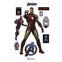 Sathead Avengers: Endgame - Iron Man - életnagyságú hivatalosan engedélyezett Marvel eltávolítható fali matrica