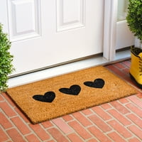 Calloway Mills Trio Hearts Doormat, 30 48
