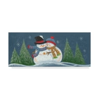 Védjegy képzőművészet 'hideg hóemberek' vászon művészet Beverly Johnston