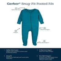 Gerber Baby kisgyermek szuper puha lábú pizsama, méretek - 5T