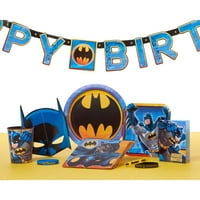 Amerikai Üdvözlet Batman születésnapi Party papír Jelmez maszkok, 8ct