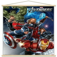 Marvel Cinematic Universe-Avengers-Csoportos fali poszter Nyomócsapokkal, 14.725 22.375