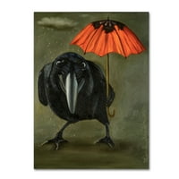 Védjegy Szépművészet 'Ravens Rain 2' vászon művészete: Leah Saulnier