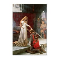 Védjegy Képzőművészet 'Accolade' vászon művészete, Edmund Leighton