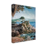 Védjegy Képzőművészet 'Cypress Point Monterey' vászon művészete: David Lloyd Glover
