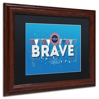 Védjegy Képzőművészet Brave vászon művészet, Kavan & Co fekete matt, fa keret