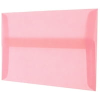 Papír és boríték 4bar Áttetsző borítékok, 1 8, pirosító Rózsaszín, 25 csomag