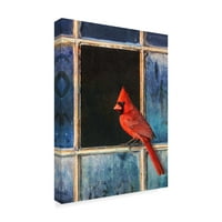 Védjegy Képzőművészet 'Cardinal Window' vászon művészete: Chris Vest