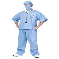 Szórakoztató World Mens Doctor Scrubs Halloween jelmez 2xl