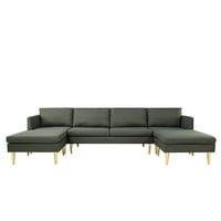 Aukfa modern szekcionált kanapé-kabrió l u alak kanapé oszmán oszmán-nappali bútorok- sötétszürke