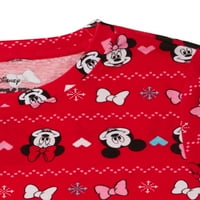 Minnie Mouse Girls grafikus és szilárd pólók, hosszú ujjú, 3-csomag, Méret 4- & Plus