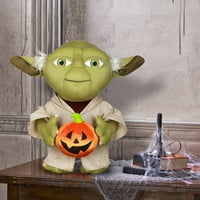 Halloween Greeter-Yoda Holding Pumpkin Star Wars 19.5 magas a Gemmy Industries által