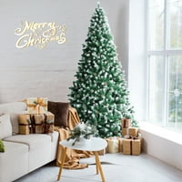 Gomba ft mesterséges hó pörgölt karácsonyfa csuklós karácsonyfa w fenyő kúpok