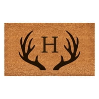 Antler Monogram Doormat, 17 29