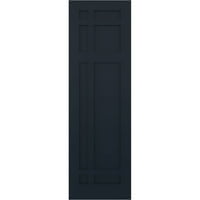 Ekena Millwork 18 W 40 H True Fit PVC San Juan Capistrano Mission Style rögzített redőnyök, Starless Night Blue