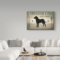 Védjegy képzőművészet 'Labrador-tó' vászon művészet Ryan Fowler
