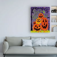 Védjegy Szépművészet 'Spooky Fun v' vászon művészete, Anne Tavoletti