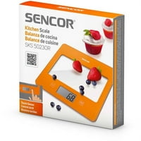 Sencor SKS5023 vagy digitális konyhai skála kijelzővel, narancssárga
