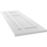 Ekena Millwork 15 W 34 H True Fit PVC San Juan Capistrano misszió stílusú rögzített redőnyök, befejezetlen