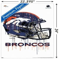 Denver Broncos - Drip sisak fali poszter, 22.375 34