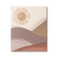 Stupell Industries Sun Rise Sandy Dunes Landscape Bohemian Children illusztráció, 40, Lisa Perry Whitebutton tervezése