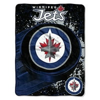 Az NHL Winnipeg Jets Ice Dash Micro Raschel dobásának északnyugati vállalata, by