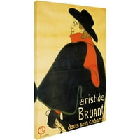Védjegy Képzőművészet Aristide Bruant vászon művészete: Henri de Toulouse-Lautrec