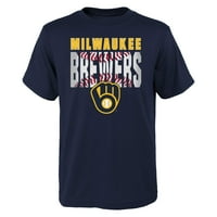 Milwaukee Brewers fiúk 4- SS póló 9K3BXMBS XS4 5