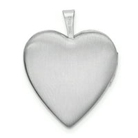 Primal ezüst sterling ezüst ródiummal bevont texturált és csiszolt mancsok nyomtatja a szívláncot a kábelláncon