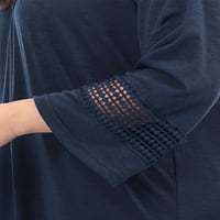 Egyedi alku a Juniors plusz méretű horgolt panel kimono raglan ujjait Ruched Front Top