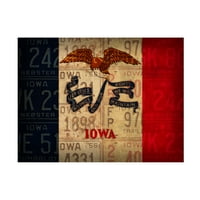Red Atlas Designs 'Iowa State Flag' Canvas Art